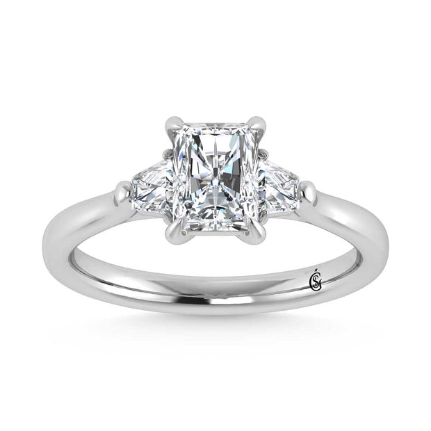 10K White Gold Lab Grown Diamond 1 1/4 Ct.Tw. Engagement Ring