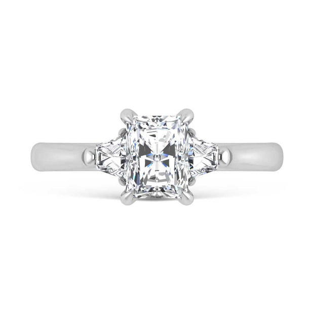 10K White Gold Lab Grown Diamond 1 1/4 Ct.Tw. Engagement Ring