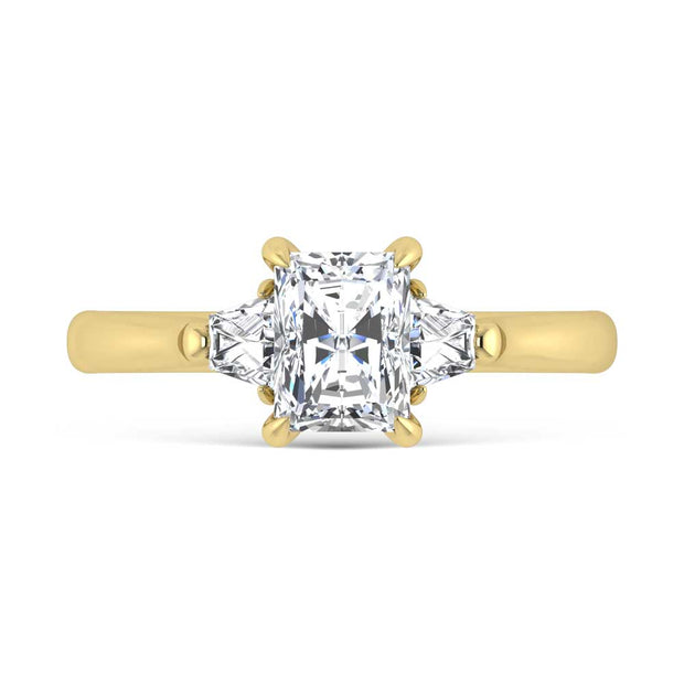 14K Yellow Gold Lab Grown Diamond 1 1/4 Ct.Tw. Engagement Ring