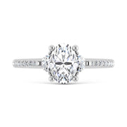 14K White Gold Lab Grown Diamond 1 1/4 Ct.Tw. Engagement Ring