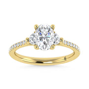 14K Yellow Gold Lab Grown Diamond 1 1/4 Ct.Tw. Engagement Ring