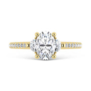 14K Yellow Gold Lab Grown Diamond 1 1/4 Ct.Tw. Engagement Ring