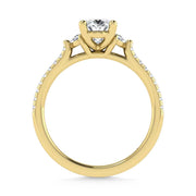 14K Yellow Gold Lab Grown Diamond 1 1/4 Ct.Tw. Engagement Ring