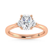 14K Rose Gold Lab Grown Diamond 1 1/6 Ct.Tw. Engagement Ring