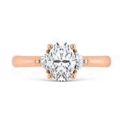 14K Rose Gold Lab Grown Diamond 1 1/6 Ct.Tw. Engagement Ring