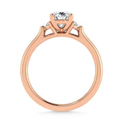 14K Rose Gold Lab Grown Diamond 1 1/6 Ct.Tw. Engagement Ring