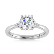 14K White Gold Lab Grown Diamond 1 1/6 Ct.Tw. Engagement Ring