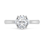 14K White Gold Lab Grown Diamond 1 1/6 Ct.Tw. Engagement Ring