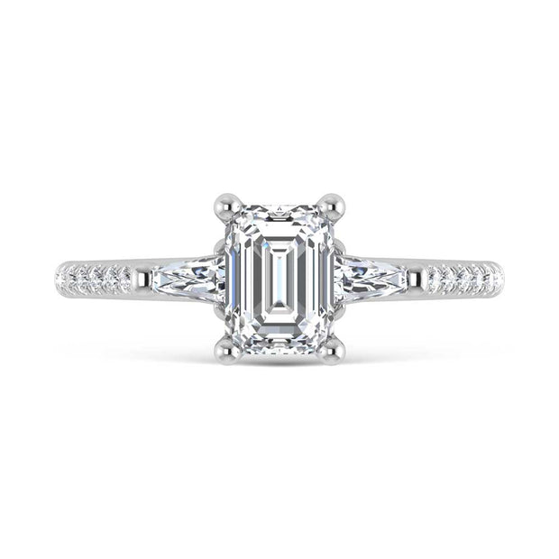 14K White Gold Lab Grown Diamond 1 1/4 Ct.Tw. Engagement Ring