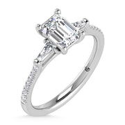 14K White Gold Lab Grown Diamond 1 1/4 Ct.Tw. Engagement Ring