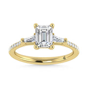 14K Yellow Gold Lab Grown Diamond 1 1/4 Ct.Tw. Engagement Ring