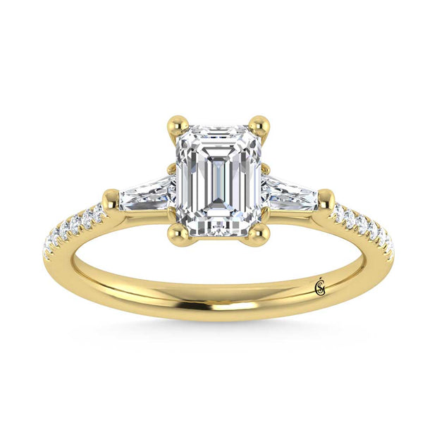 14K Yellow Gold Lab Grown Diamond 1 1/4 Ct.Tw. Engagement Ring