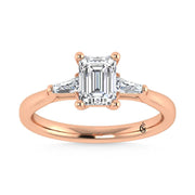 14K Rose Gold Lab Grown Diamond 1 1/5 Ct.Tw. Engagement Ring