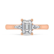 14K Rose Gold Lab Grown Diamond 1 1/5 Ct.Tw. Engagement Ring