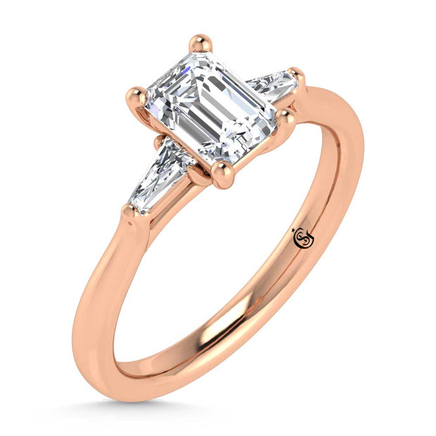 14K Rose Gold Lab Grown Diamond 1 1/5 Ct.Tw. Engagement Ring