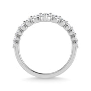 14K White Gold Lab Grown Diamond 1/2 Ct.Tw. Chevron Band