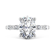 14K White Gold Lab Grown Diamond 3 3/8 Ct.Tw. Engagement Ring