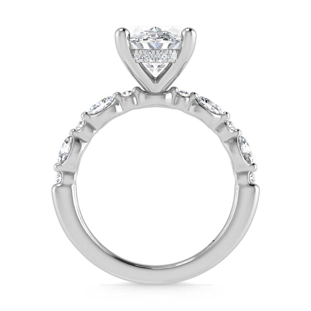 14K White Gold Lab Grown Diamond 2 3/8 Ct.Tw. Engagement Ring