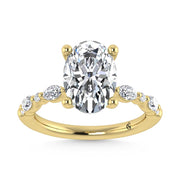 14K Yellow Gold Lab Grown Diamond 2 3/8 Ct.Tw. Engagement Ring