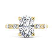 14K Yellow Gold Lab Grown Diamond 2 3/8 Ct.Tw. Engagement Ring