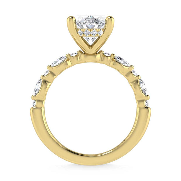 14K Yellow Gold Lab Grown Diamond 2 3/8 Ct.Tw. Engagement Ring