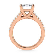 14K Rose Gold Lab Grown Diamond 4 1/6 Ct.Tw. Engagement Ring