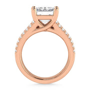 14K Rose Gold Lab Grown Diamond 7 1/2 Ct.Tw. Engagement Ring