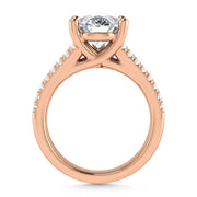 14K Rose Gold Lab Grown Diamond 4 1/6 Ct.Tw. Engagement Ring