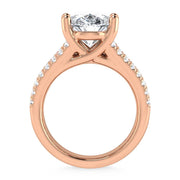 14K Rose Gold Lab Grown Diamond 7 1/2 Ct.Tw. Engagement Ring