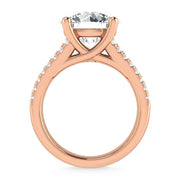 14K Rose Gold Lab Grown Diamond 4 1/6 Ct.Tw. Engagement Ring