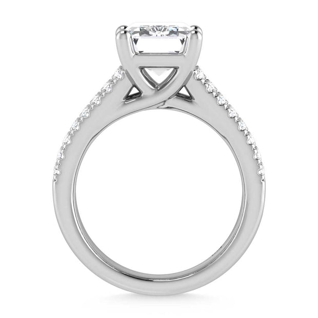 14K White Gold Lab Grown Diamond 4 1/6 Ct.Tw. Engagement Ring