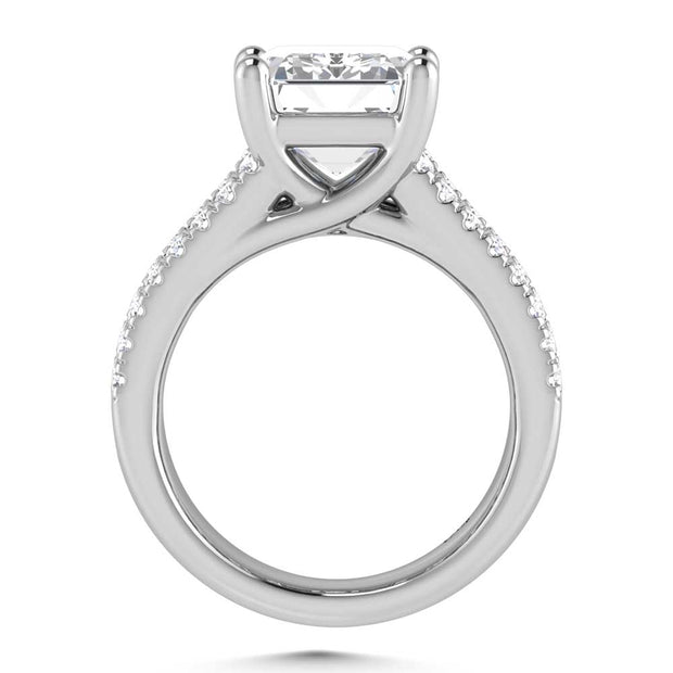 14K White Gold Lab Grown Diamond 7 1/2 Ct.Tw. Engagement Ring