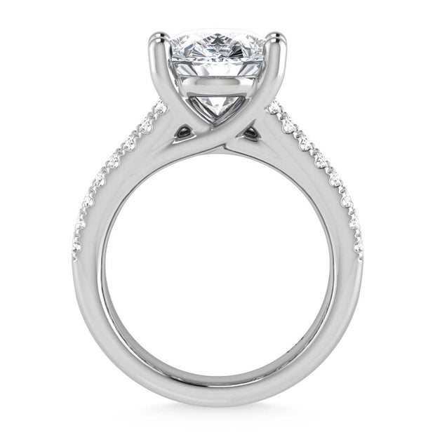 14K White Gold Lab Grown Diamond 7 1/2 Ct.Tw. Engagement Ring