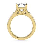 14K Yellow Gold Lab Grown Diamond 4 1/6 Ct.Tw. Engagement Ring