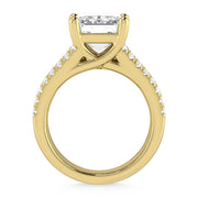 14K Yellow Gold Lab Grown Diamond 7 1/2 Ct.Tw. Engagement Ring