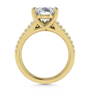 14K Yellow Gold Lab Grown Diamond 4 1/6 Ct.Tw. Engagement Ring