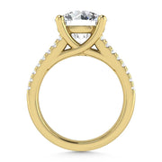 14K Yellow Gold Lab Grown Diamond 4 1/6 Ct.Tw. Engagement Ring