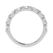 14K White Gold Lab Grown Diamond 1/3 Ct.Tw. Marquise Shape Stackable Band