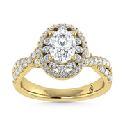 10K Yellow Gold Labgrown Diamond 5/8 Ct.Tw. Engagement Ring