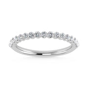 14K White Gold Lab Grown Diamond 1/4 Ct.Tw. Stackable Band