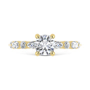 14K Yellow Gold Lab Grown Diamond 1 1/3 Ct.Tw. Engagement Ring (Center 1 ct)