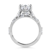 14K White Gold Lab Grown Diamond 3 1/2 Ct.Tw. Marquise Engagement Ring (Center 3 ct)