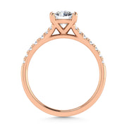 10K Rose Gold Lab Grown Diamond 1 1/4 Ct.Tw. Engagement Ring