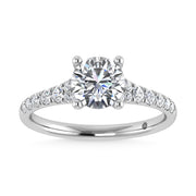 10K White Gold Lab Grown Diamond 1 1/4 Ct.Tw. Engagement Ring