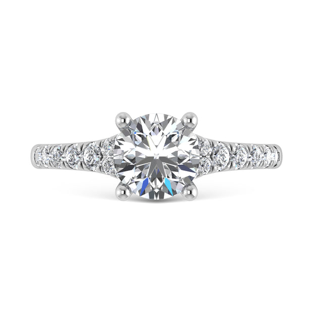 10K White Gold Lab Grown Diamond 1 1/4 Ct.Tw. Engagement Ring