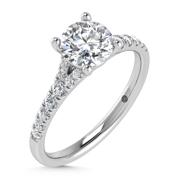 10K White Gold Lab Grown Diamond 1 1/4 Ct.Tw. Engagement Ring