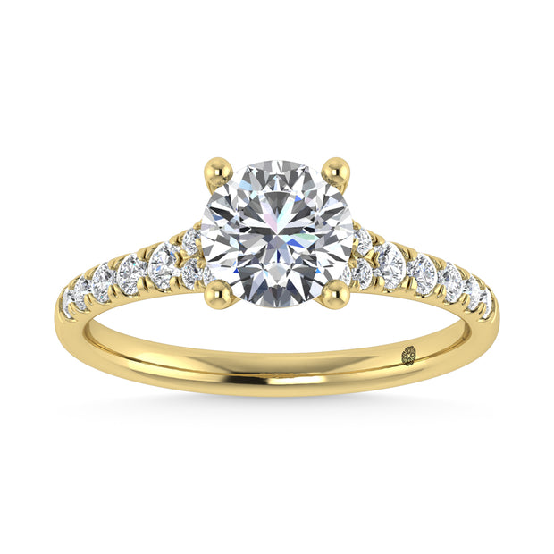 10K Yellow Gold Lab Grown Diamond 1 1/4 Ct.Tw. Engagement Ring