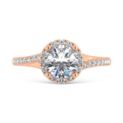 10K Rose Gold Lab Grown Diamond 1 1/4 Ct.Tw. Engagement Ring