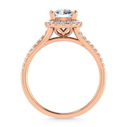 10K Rose Gold Lab Grown Diamond 1 1/4 Ct.Tw. Engagement Ring