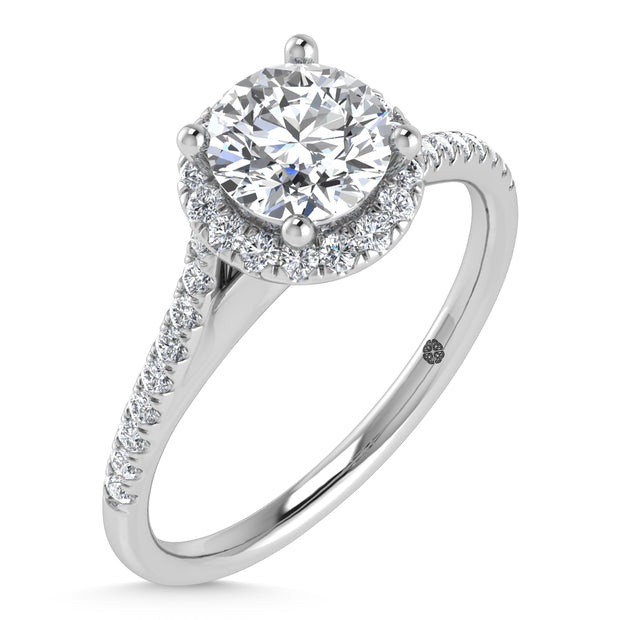 10K White Gold Lab Grown Diamond 1 1/4 Ct.Tw. Engagement Ring